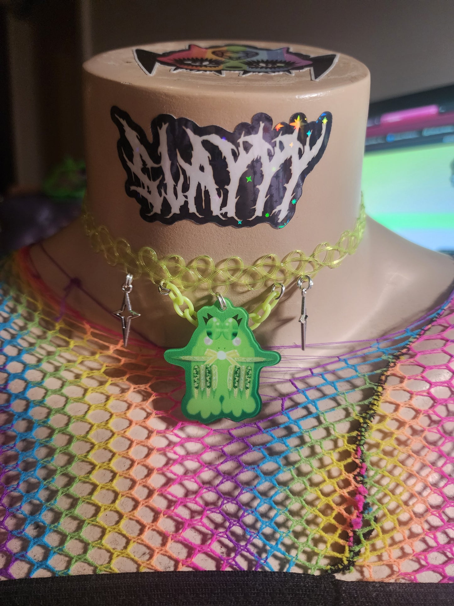 KERROPI - Stretchy Choker (GREEN)