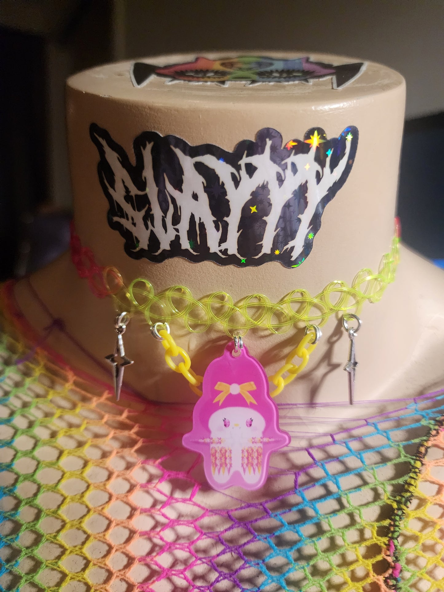 MY MELODY - Stretchy Choker (YELLOW)