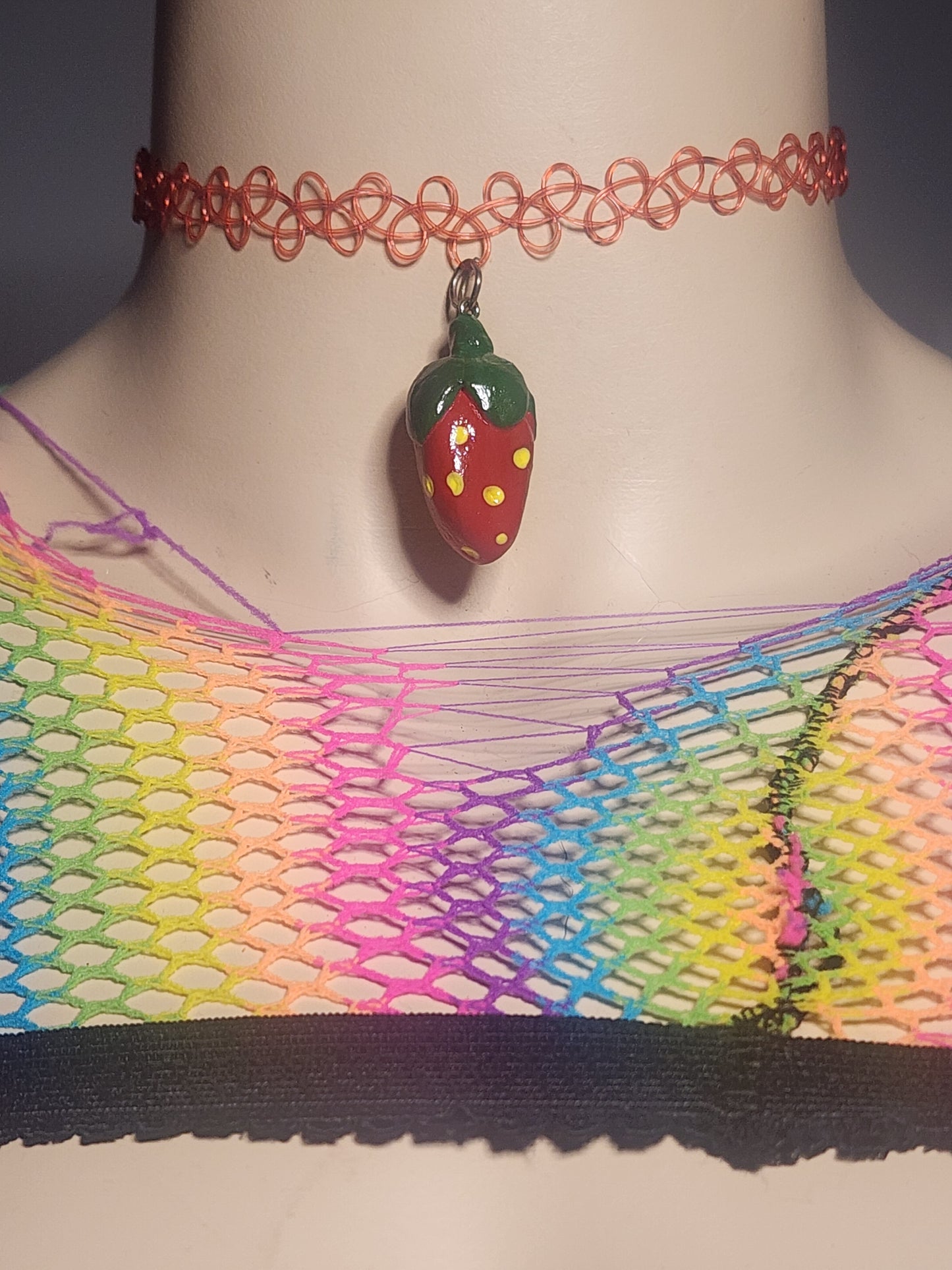 STRAWBERRY - STRETCHY CHOKER image 0