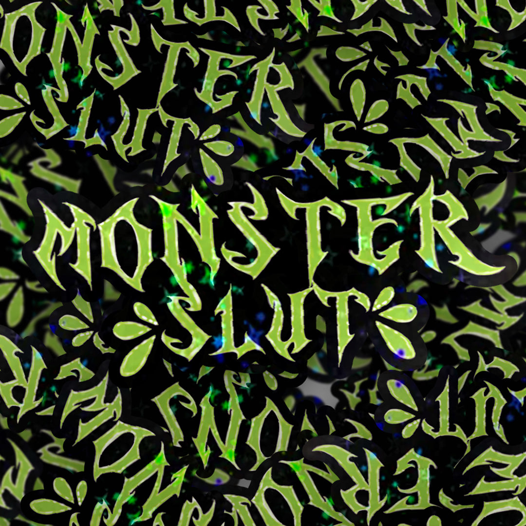 MONSTER SL#T GREEN - STICKER image 0