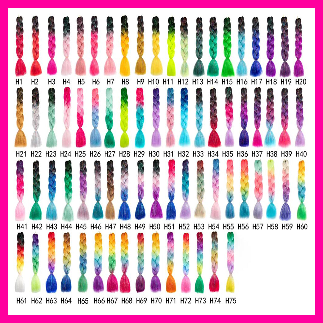 42" GLITTER BUBBLEZ & PLAIT image 1