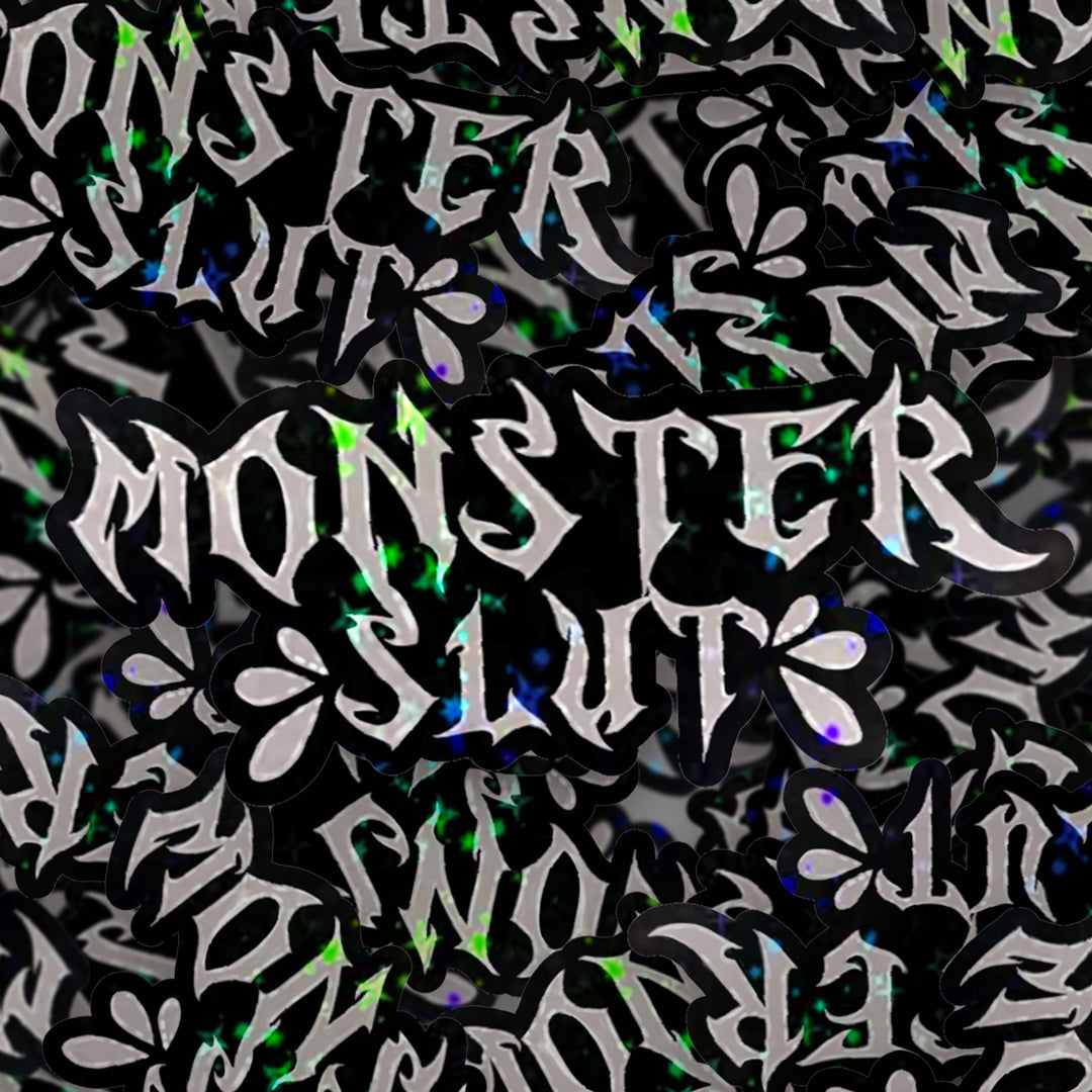 MONSTER SL#T WHITE - STICKER image 0