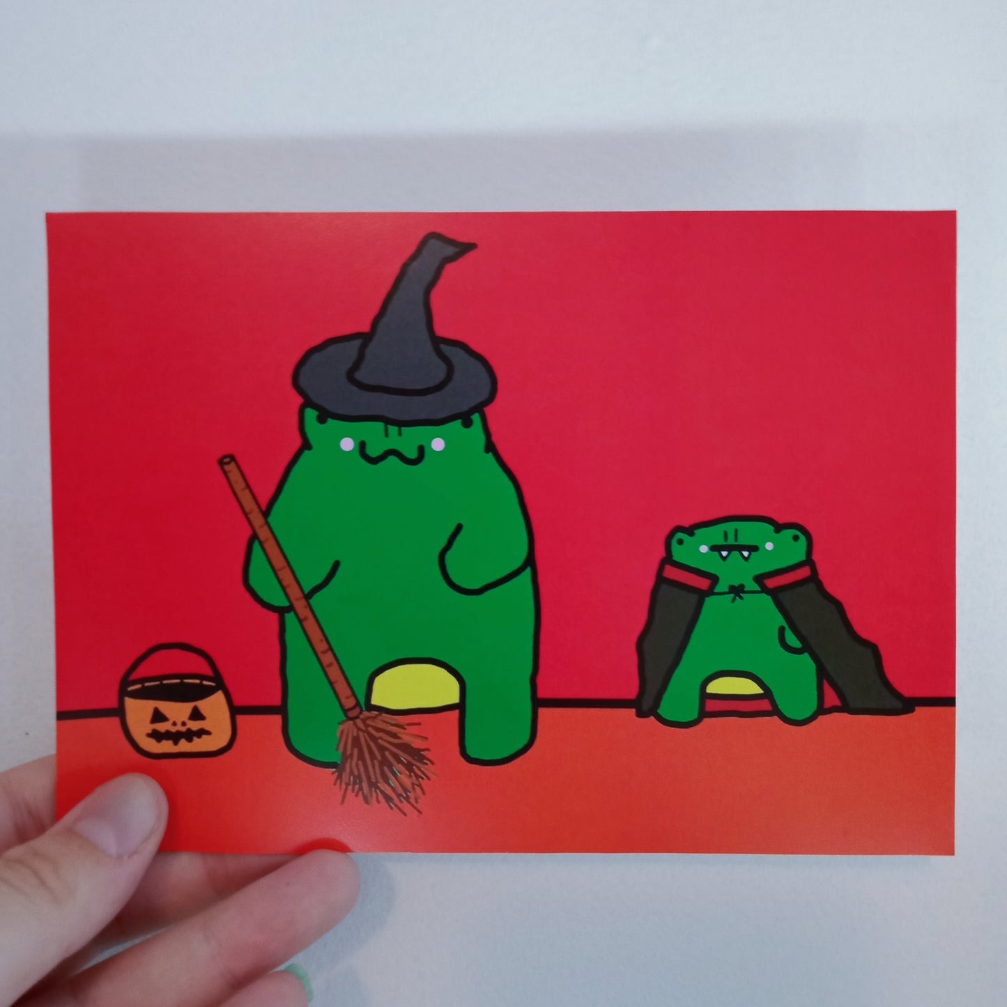 Halloween Frogs A5 Print (Discontinued) image 0