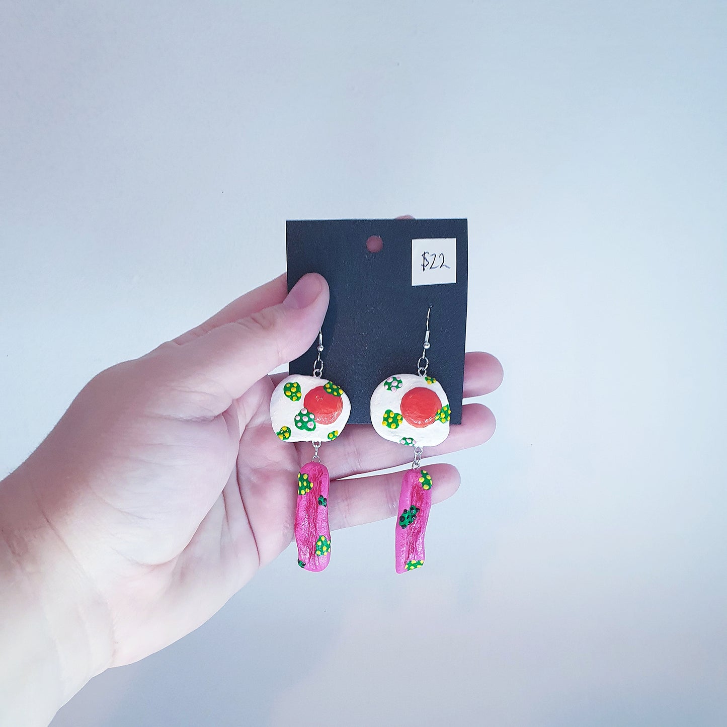 Egg & Bacon Earrings image 2