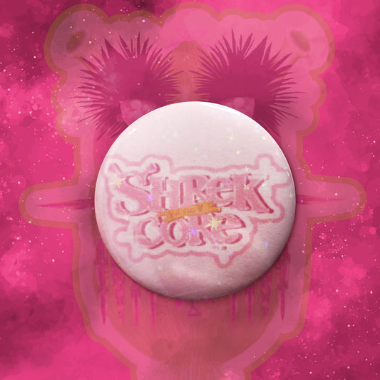Shrekcore Words Pink - BIG BADGES image 0