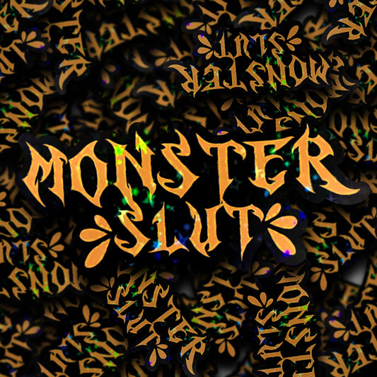 MONSTER SL#T ORANGE - STICKER image 0