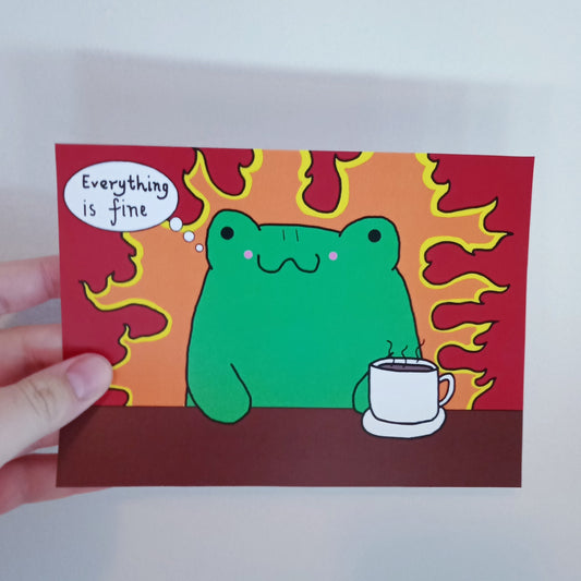 Everything is Fine A5 Print image 0