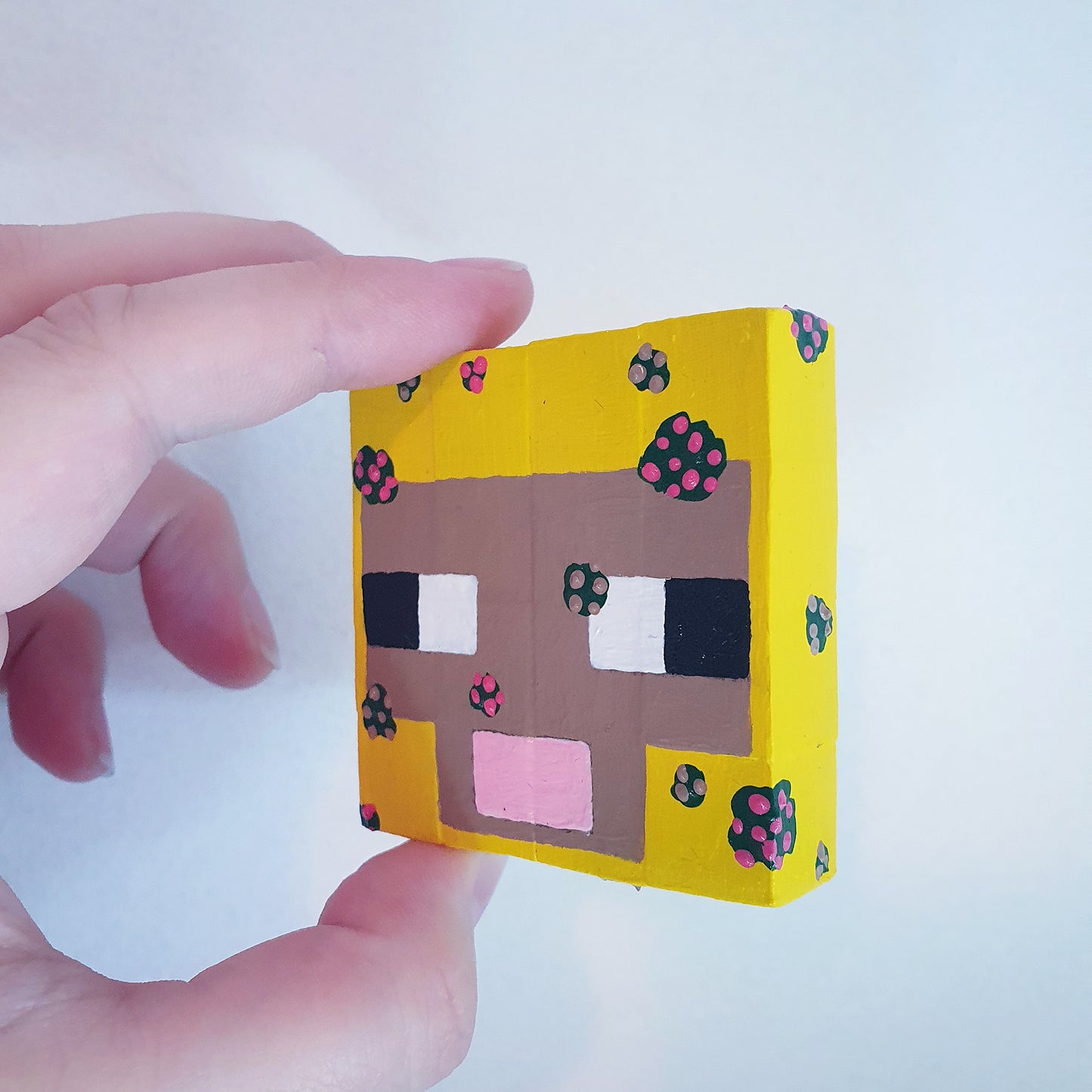 Yellow Sheep Minecraft Block Art image 4