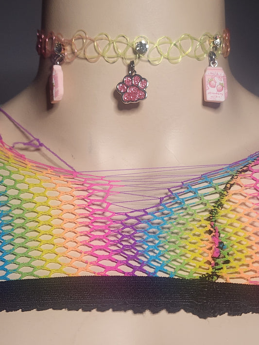 STRAWBERRY PAWZ - STRETCHY CHOKER image 0