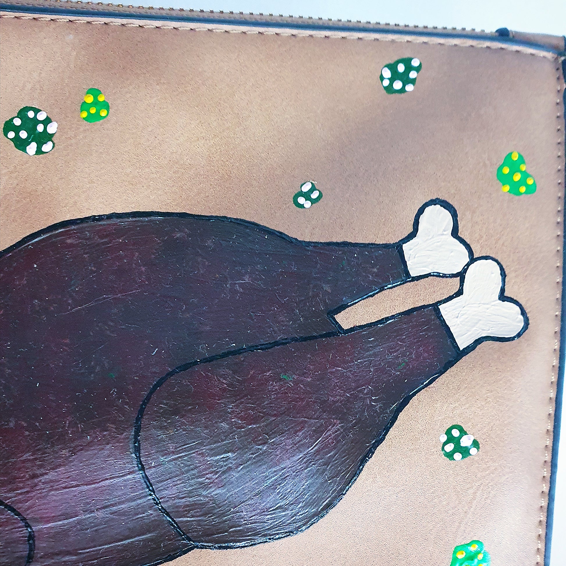 Roast Chicken Hand Painted Handbag image 4