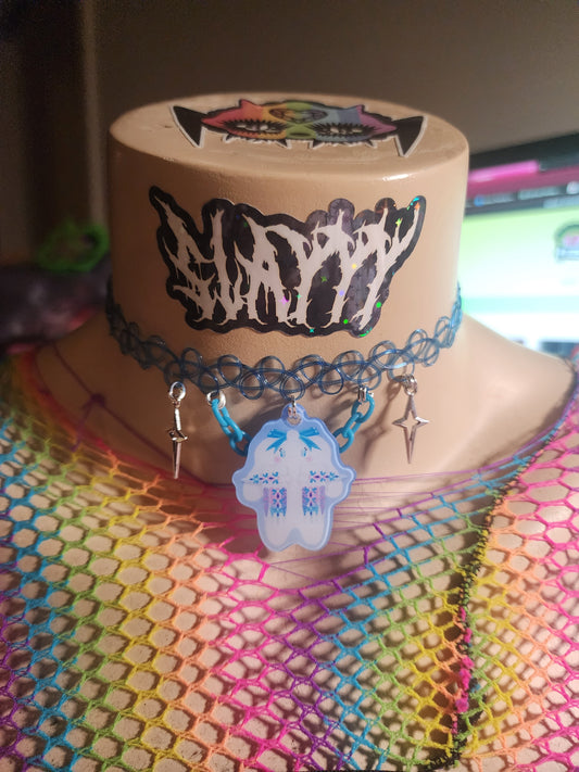 CINNAMONROLL - Stretchy Choker (BLUE)