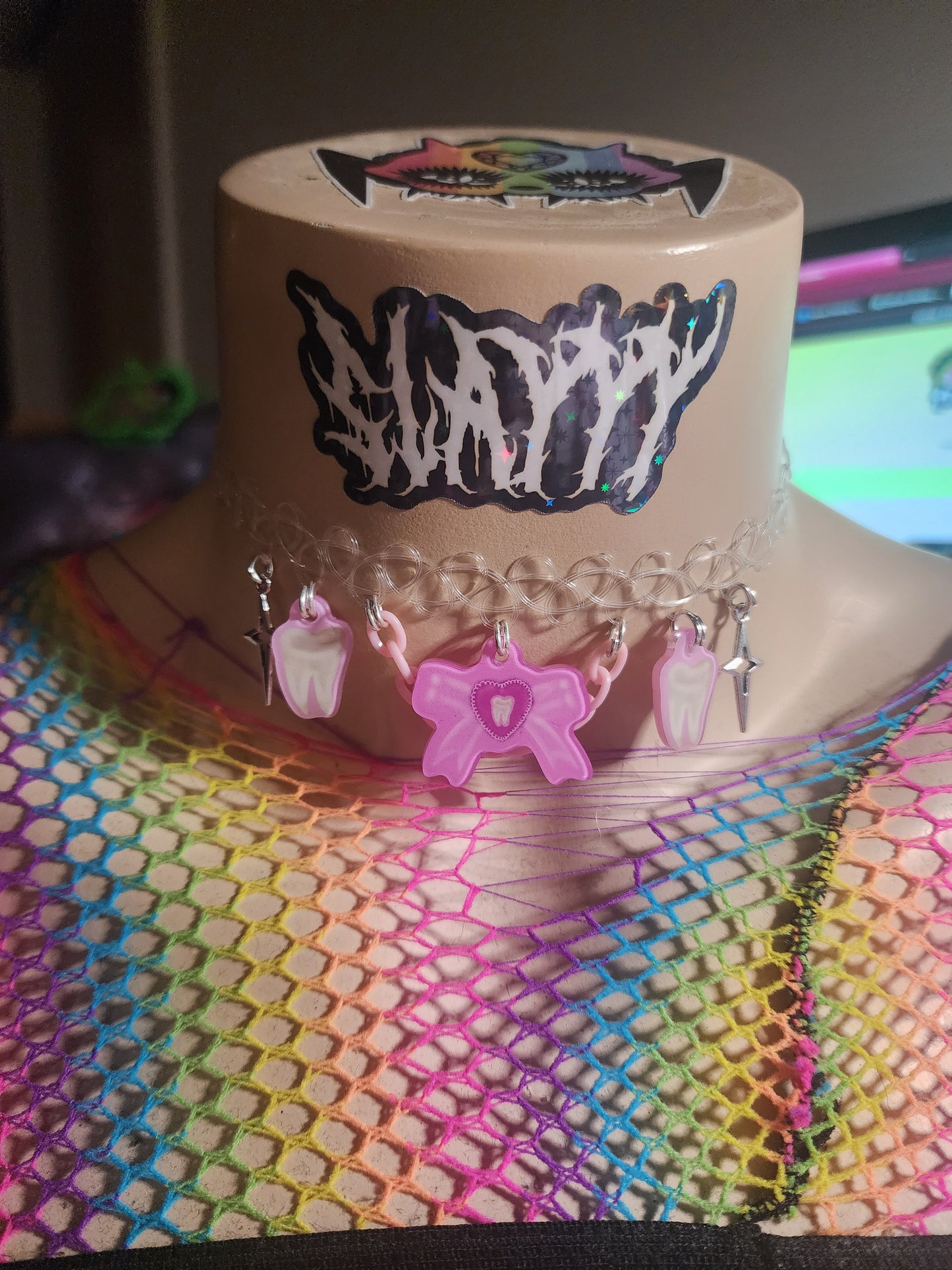 TEEF BOW  - Stretchy Choker