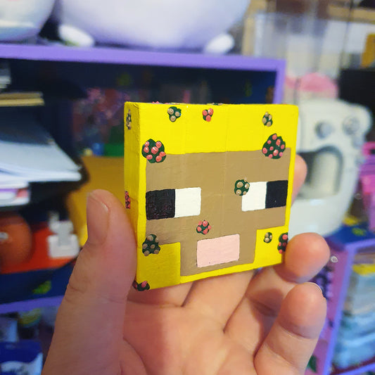 Yellow Sheep Minecraft Block Art image 1