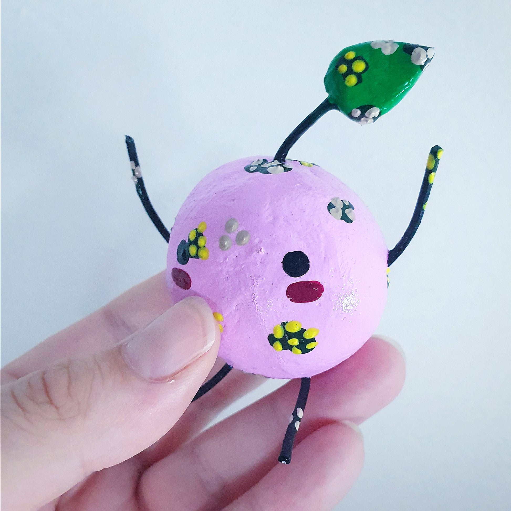 Pink Junimo Clay Ornament (Stardew Valley) image 2
