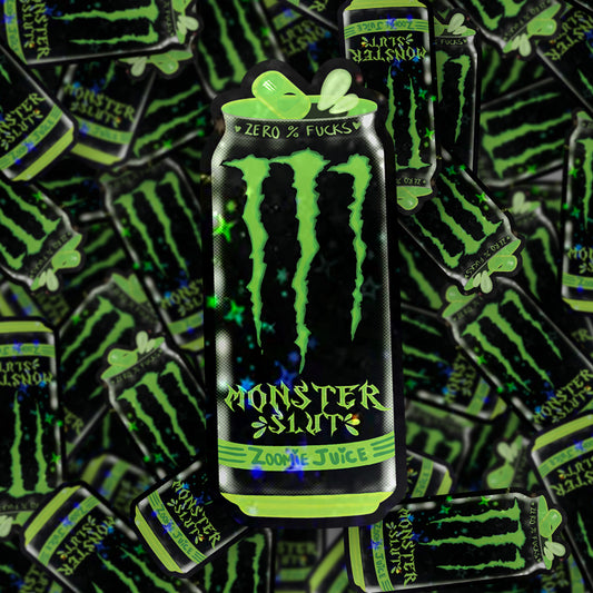 Monster-Slut Can Green - STICKER image 0