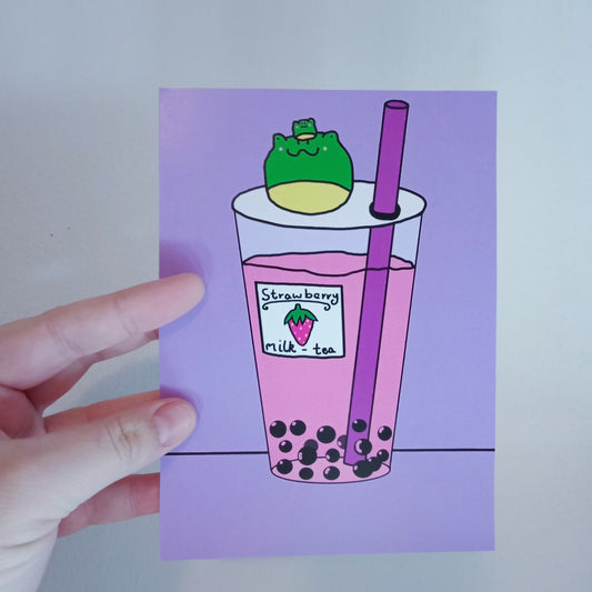 Boba Frog A5 Print (Discontinued) image 0