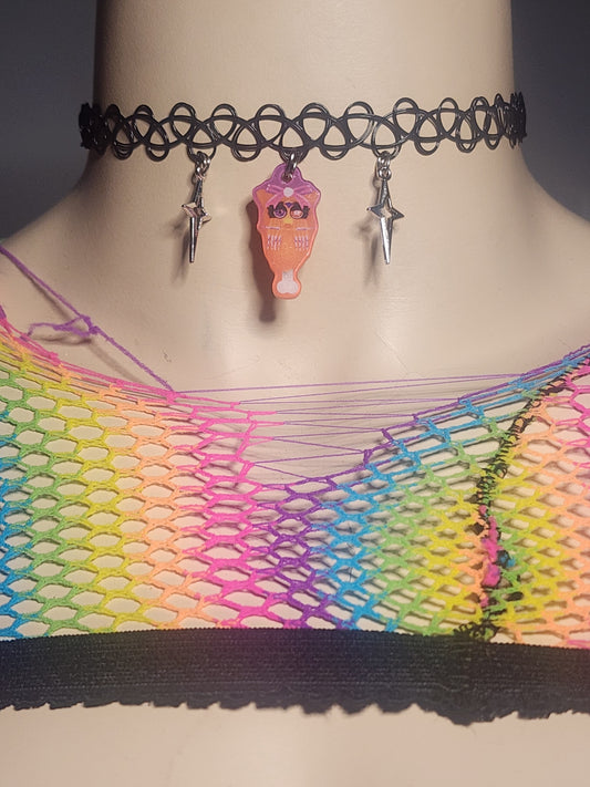 CHICKEN FURB STARS - STRETCHY CHOKER image 0