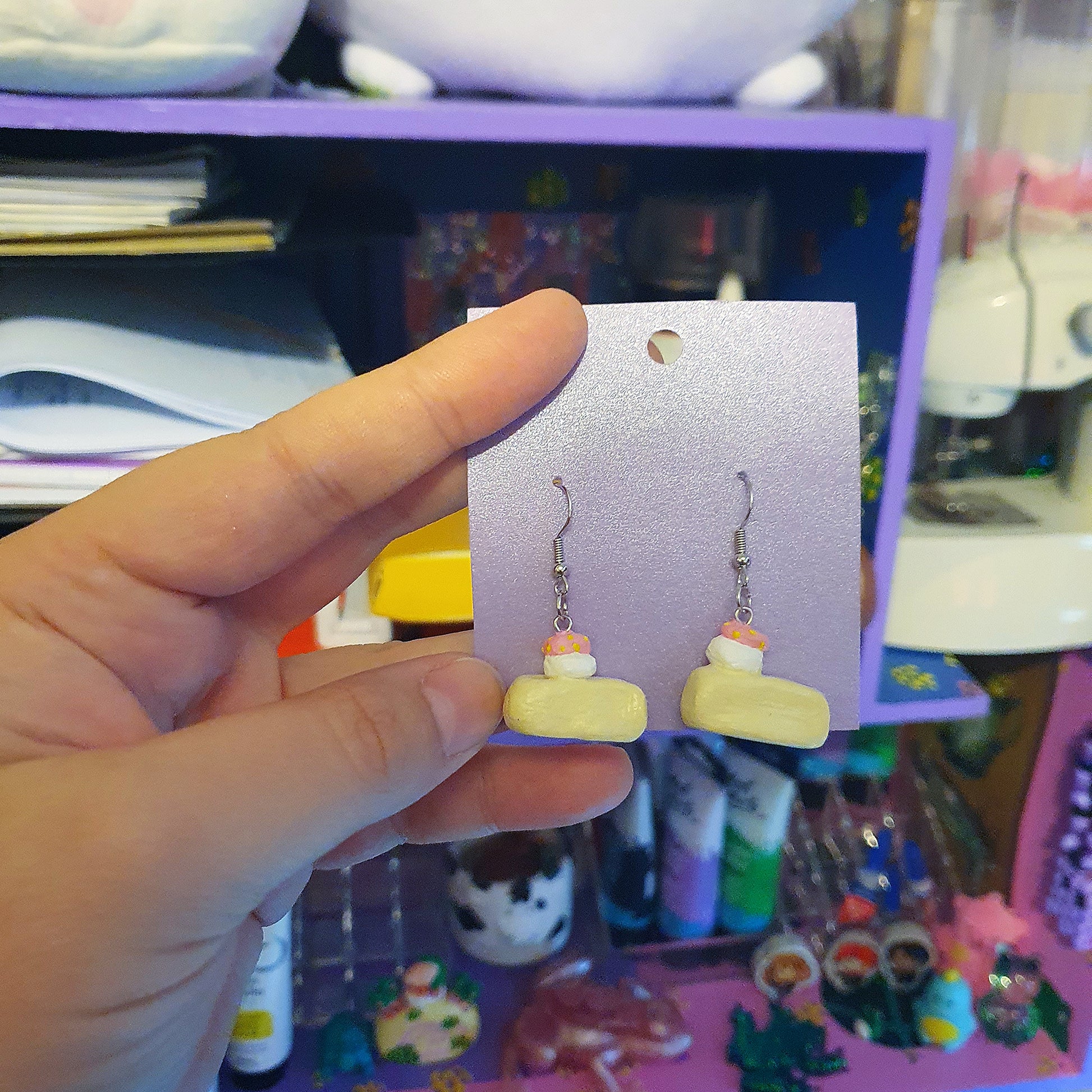 Strawberry Cake Earrings image 3