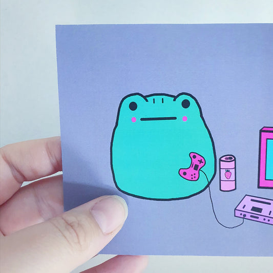 Gamer Frog Mini Print image 1