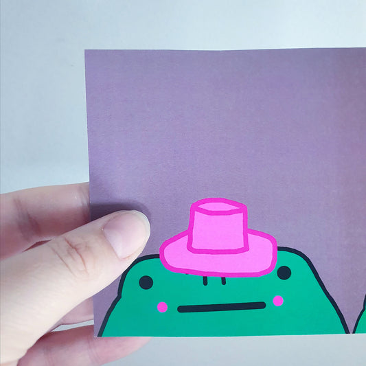 Cowboy Frog Mini Print image 1