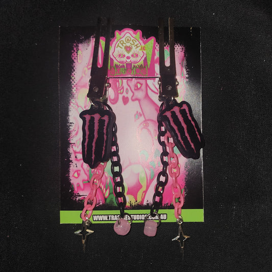 M PINK GLOW BEADS - CLIPZ image 0