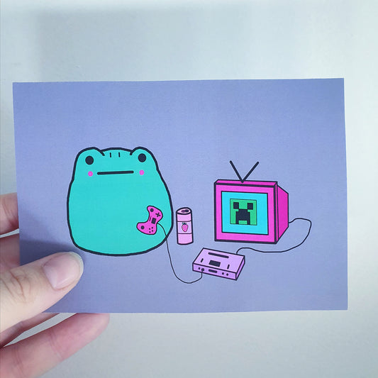 Gamer Frog Mini Print image 0