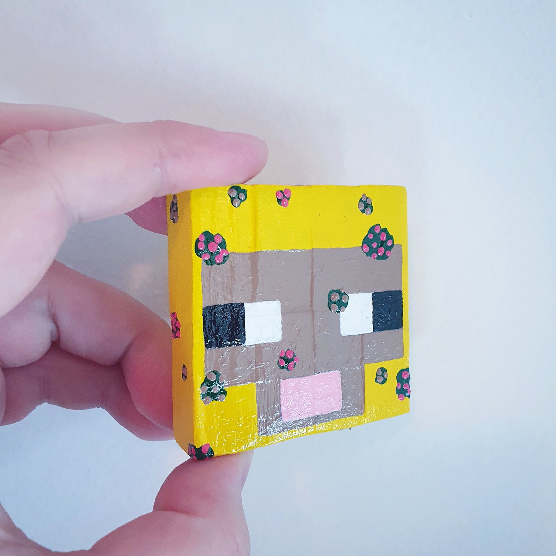 Yellow Sheep Minecraft Block Art image 3
