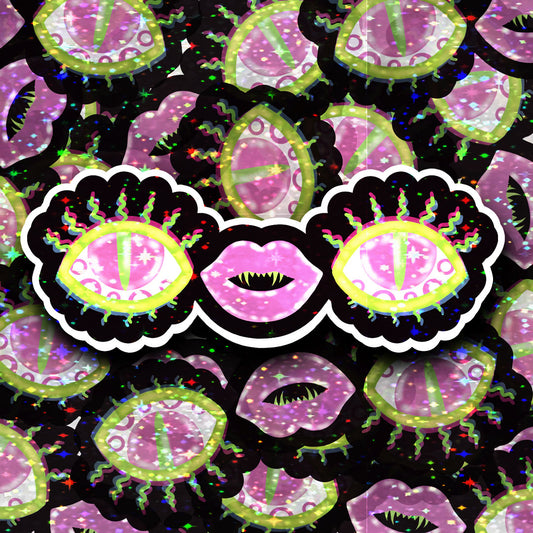 Trashie Eye Mouth Eye - STICKER image 0