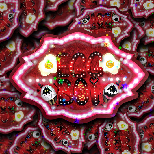EGG-BOI UP IN LIGHTS - STICKER image 0