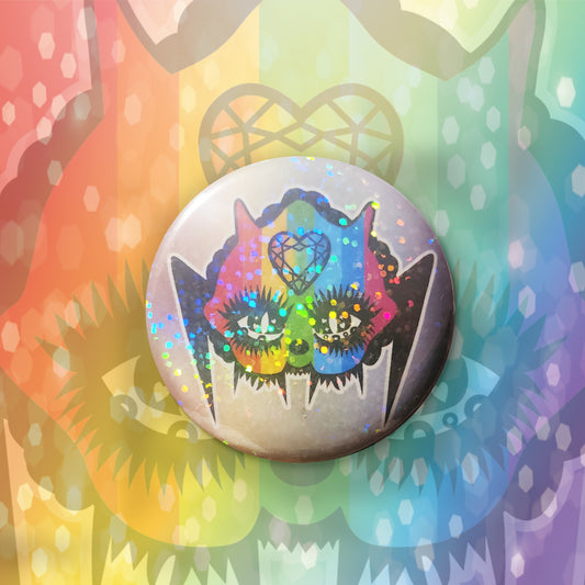 Rainbow CryptidPride - BIG BADGES image 0