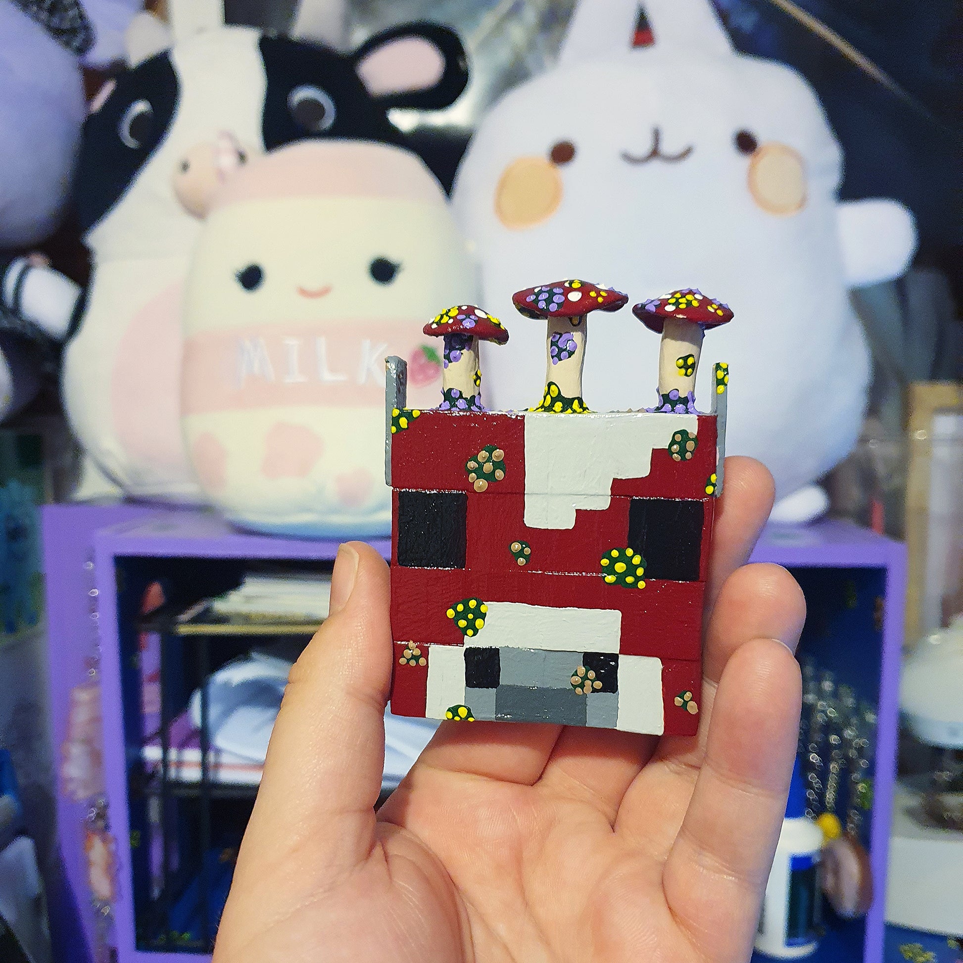Mooshroom Minecraft Block Art image 7