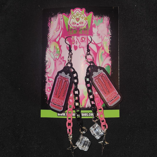MONSTER SL#T PINK ICE - EARRINGS image 0