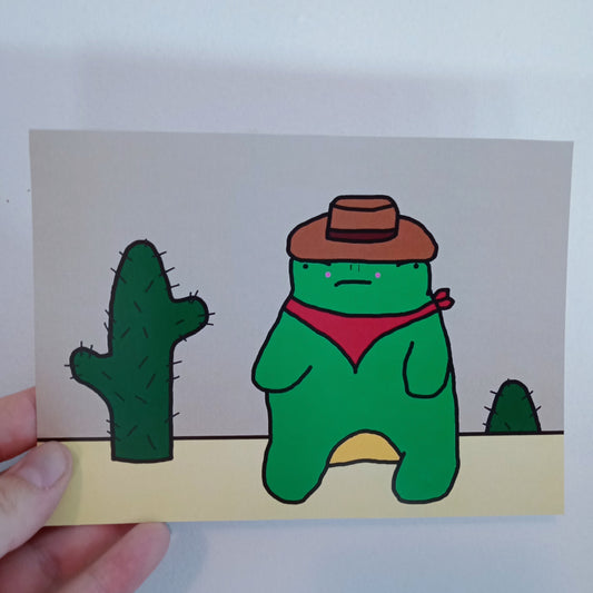 Cowboy Frog A5 Print (Discontinued) image 0