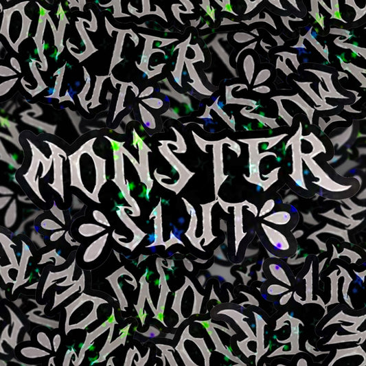 MONSTER SL#T WHITE - STICKER image 0