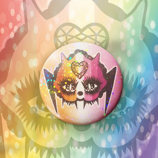 Lesbian CryptidPride - BIG BADGE image 0