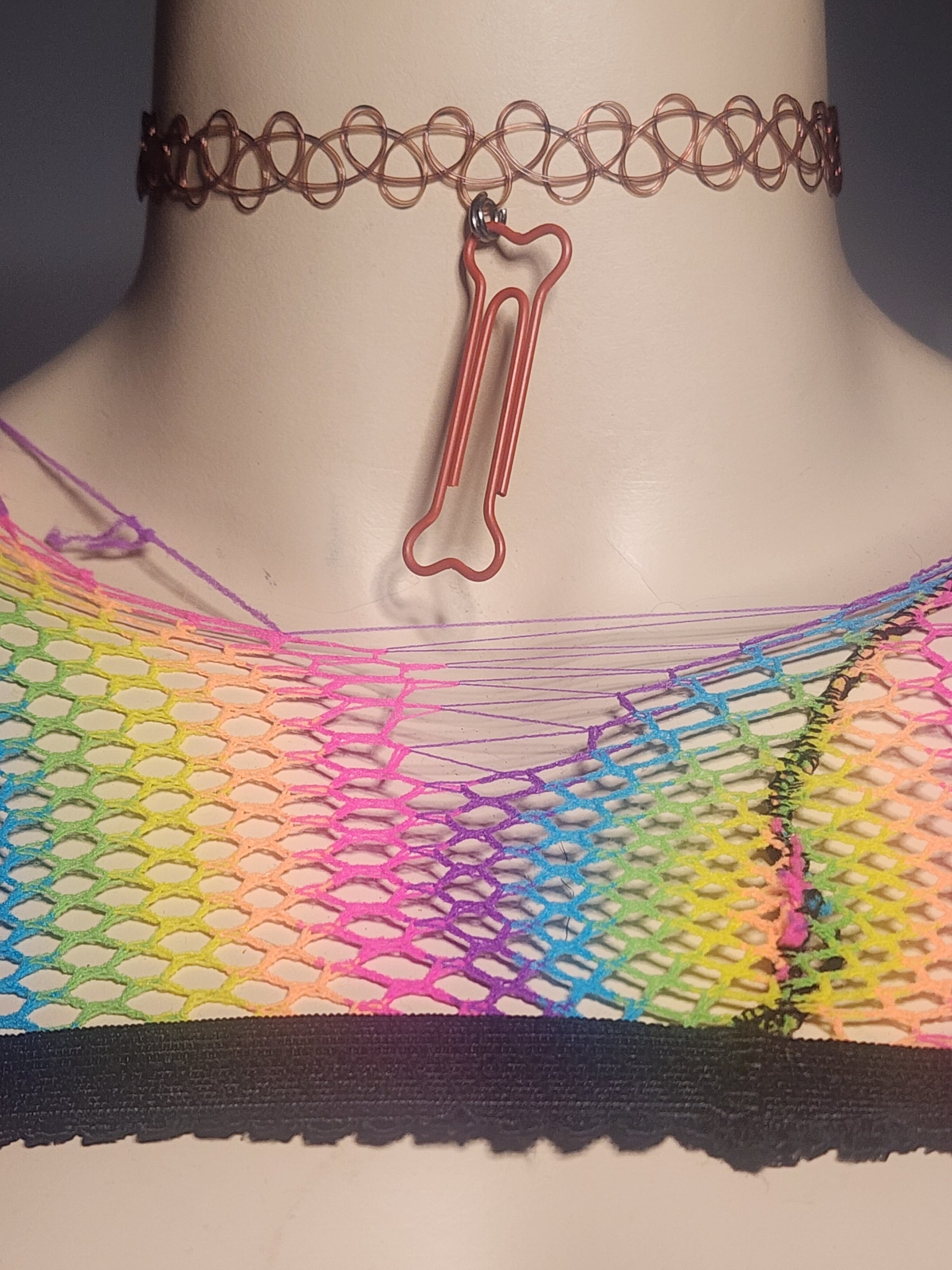BONE WIRE - STRETCHY CHOKER image 0