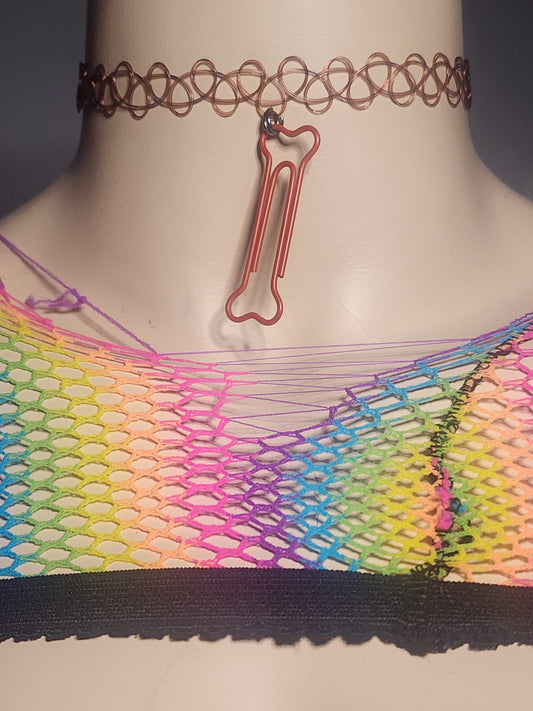 BONE WIRE - STRETCHY CHOKER image 0