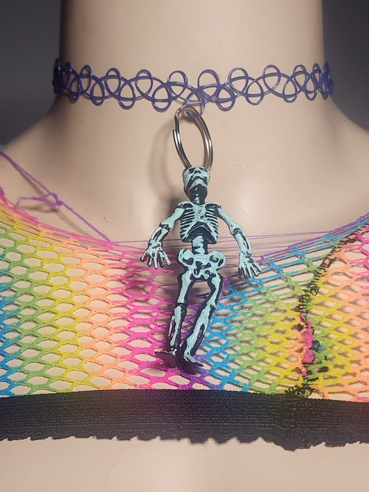 BLUE SKELLIE - STRETCHY CHOKER image 0