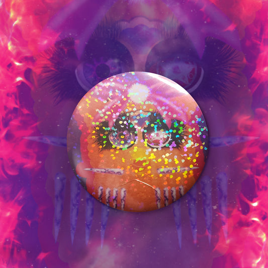 SLAYYY FurbChicken Peeker - BIG BADGE image 0