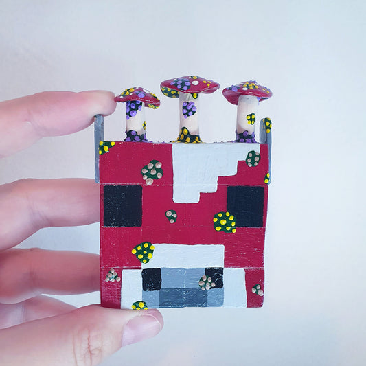 Mooshroom Minecraft Block Art image 0