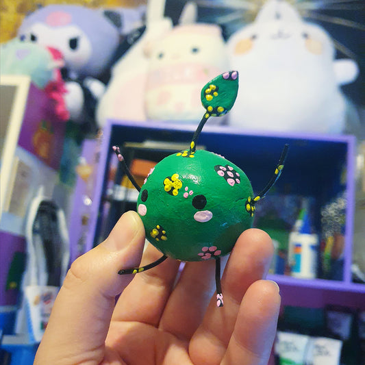 Green Junimo Clay Ornament (Stardew Valley) image 1