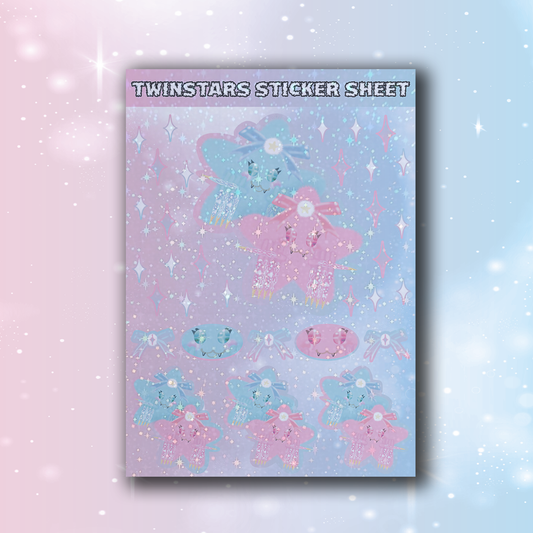 TWINSTARS - STICKERSHEET image 0