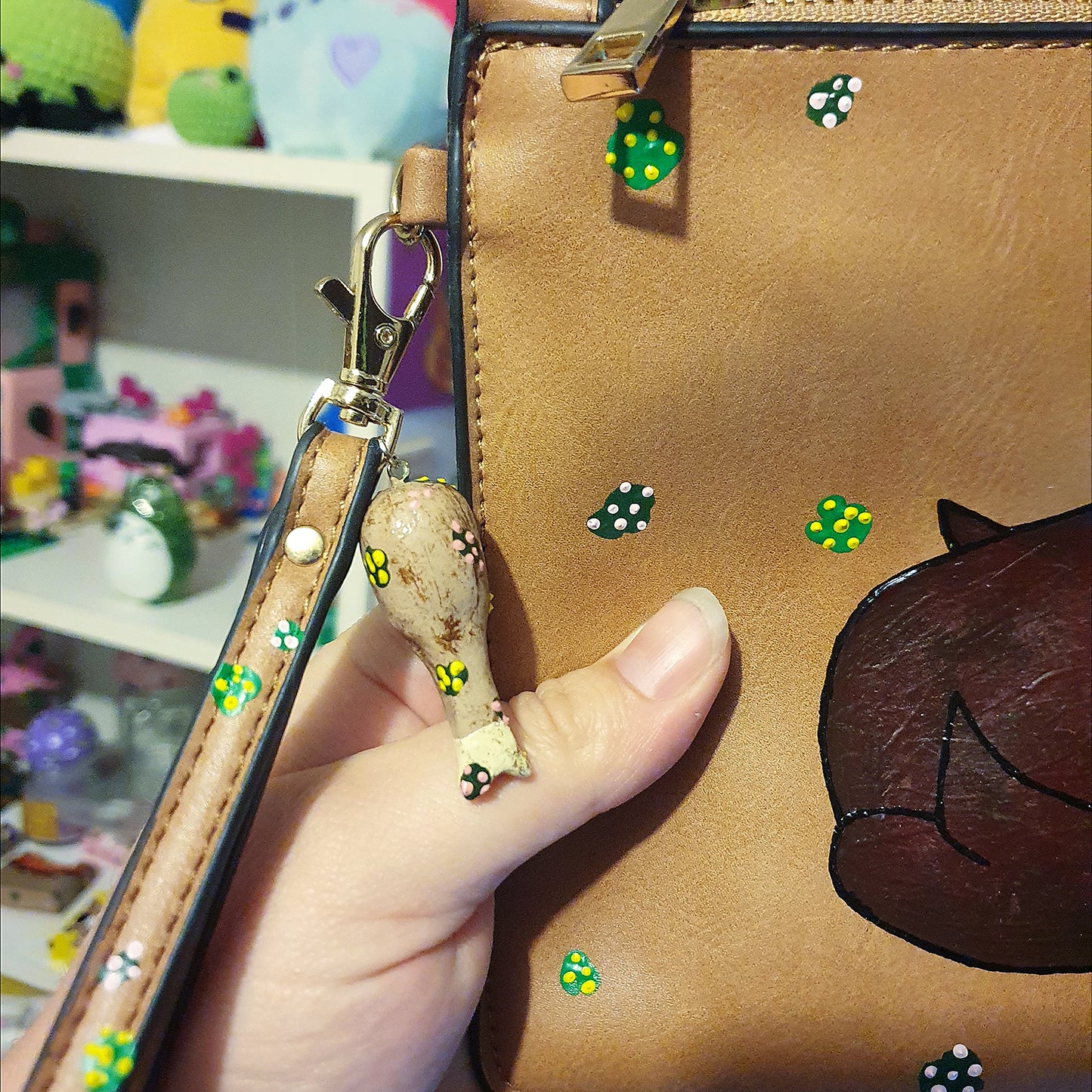Roast Chicken Hand Painted Handbag image 5