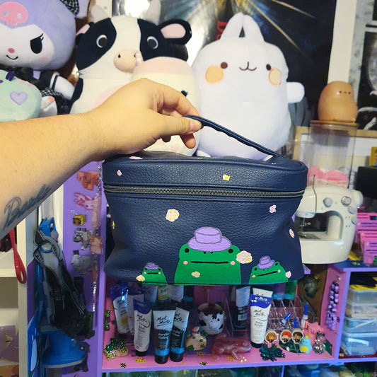 Cowboy Frog Hand Painted Handbag image 0