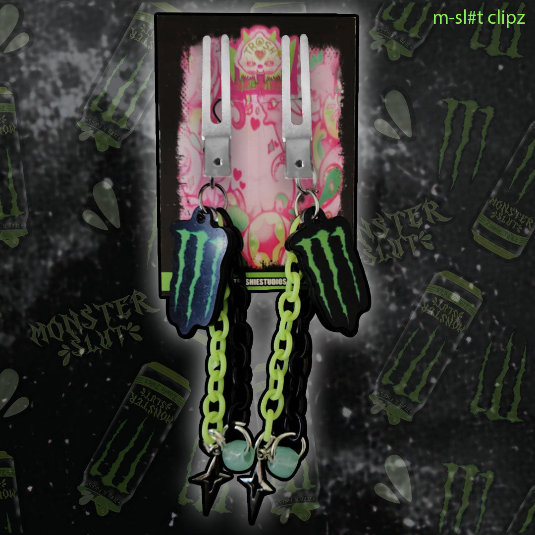 MONSTER SL#T GREEN M  - CLIPPIEZ