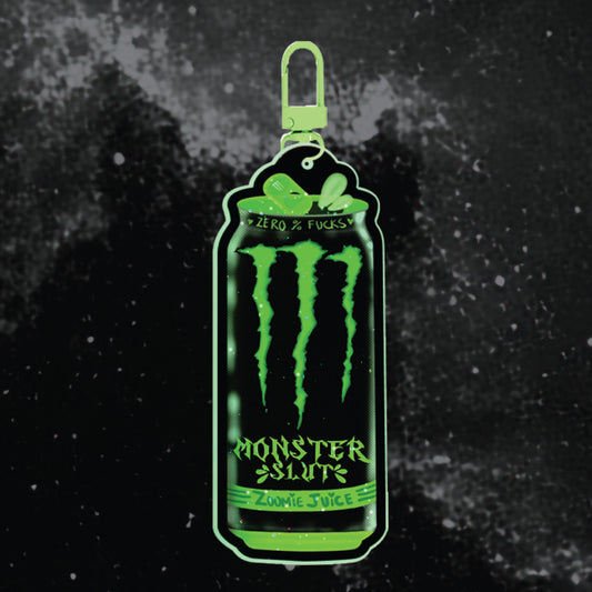 *PRE-ORDER* Monster Sl#t Can GREEN - Keychain