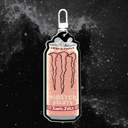 Monster Sl#t Can PEACHY - Keychain