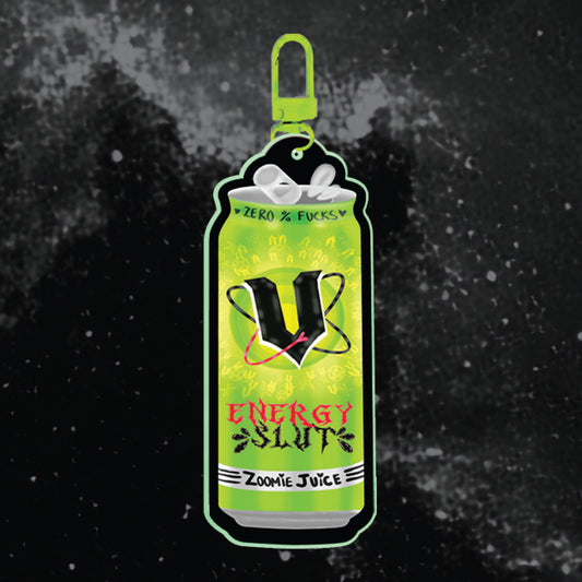 Energy Sl#t Can Vee - Keychain