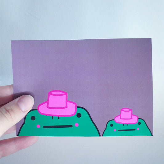 Cowboy Frog Mini Print image 0