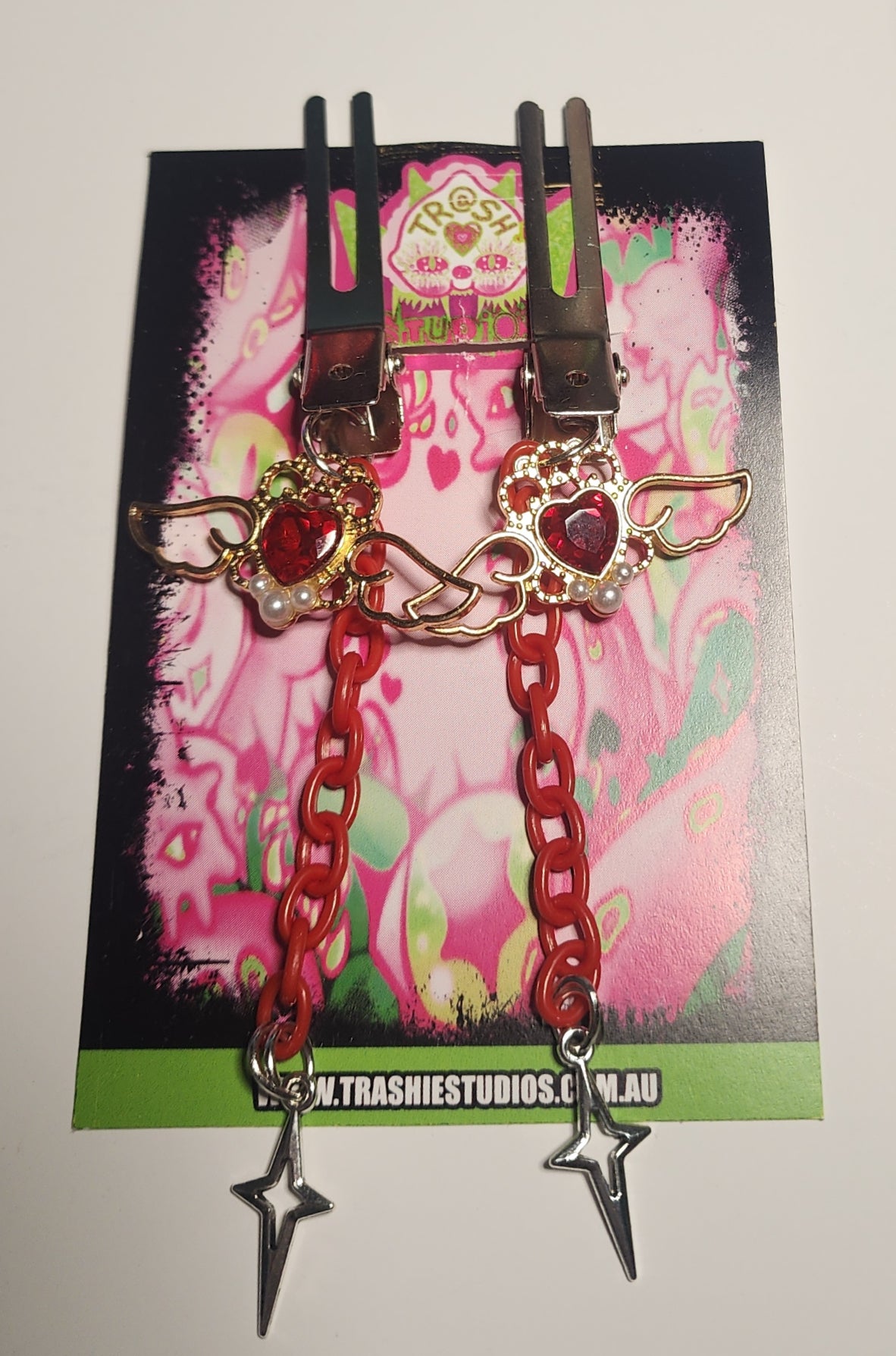 TEEF PRINCESS HEARTS RED- CLIPZ image 0